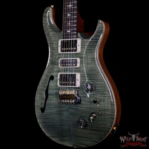PRS Wood Library Flame 10 Top Limited Edition Special 22 Semi-Hollow Brazilian Rosewood Fingerboard Trampas Green - Image 2