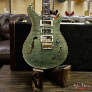 PRS Wood Library Flame 10 Top Limited Edition Special 22 Semi-Hollow Brazilian Rosewood Fingerboard Trampas Green - Image 13