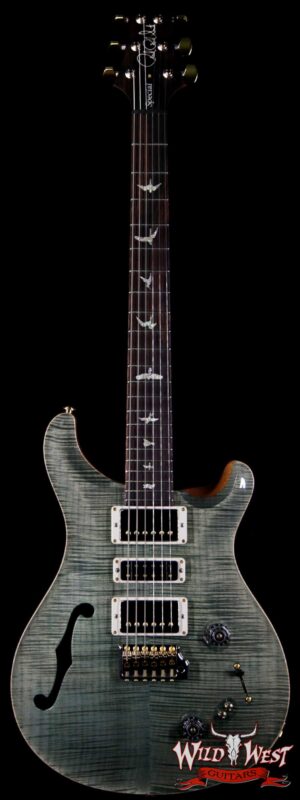 PRS Wood Library Flame 10 Top Limited Edition Special 22 Semi-Hollow Brazilian Rosewood Fingerboard Trampas Green