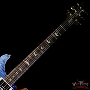 PRS Wood Library Flame 10 Top Limited Edition Special 22 Semi-Hollow Brazilian Rosewood Board Faded Blue Jean - Image 9