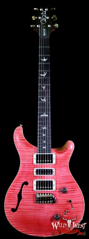 PRS Wood Library Flame 10 Top Limited Edition Special 22 Semi-Hollow Flame Maple Neck Brazilian Rosewood Board Bonnie Pink