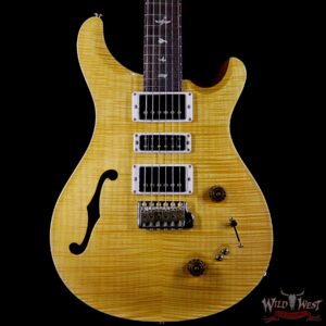 PRS Wood Library Flame 10 Top Limited Edition Special 22 Semi-Hollow Brazilian Rosewood Board Honey - Image 3