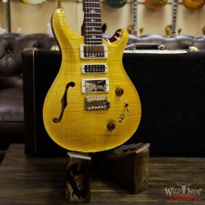 PRS Wood Library Flame 10 Top Limited Edition Special 22 Semi-Hollow Brazilian Rosewood Board Honey - Image 13