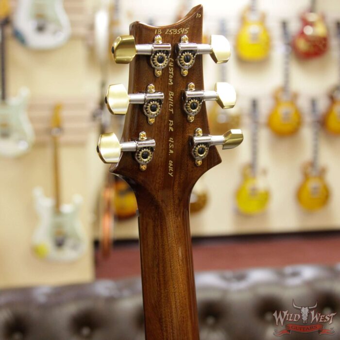 PRS Wood Library Flame 10 Top Limited Edition Special 22 Semi-Hollow Brazilian Rosewood Board Honey - Image 10