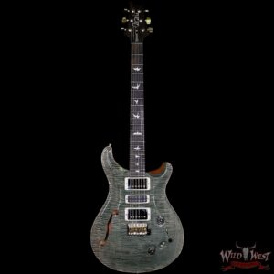 PRS Wood Library Flame 10 Top Special 22 Semi-Hollow Brazilian Rosewood Board Trampas Green - Image 5