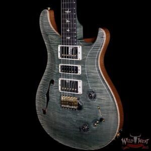 PRS Wood Library Flame 10 Top Special 22 Semi-Hollow Brazilian Rosewood Board Trampas Green - Image 9