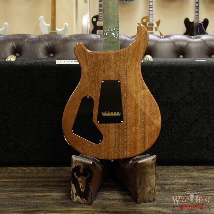 PRS Wood Library Flame 10 Top Special 22 Semi-Hollow Brazilian Rosewood Board Trampas Green - Image 12