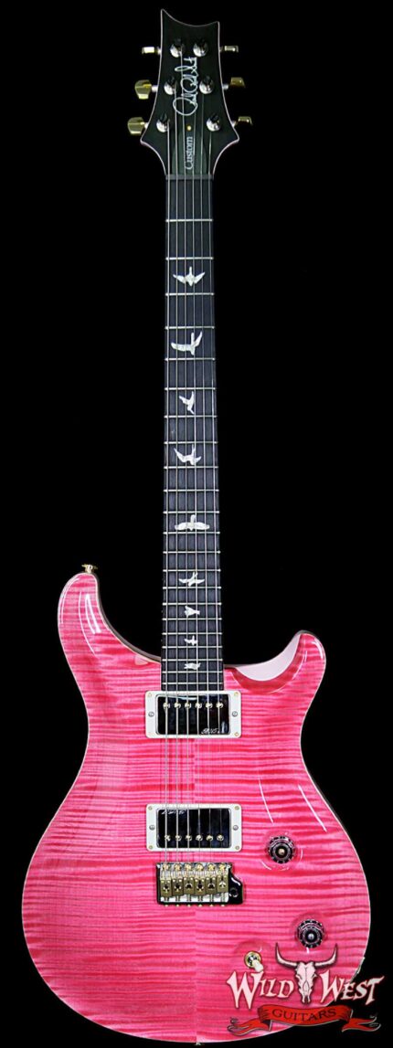 PRS Wood Library Artist Package Custom 22 Flame Maple Top Ebony Board Bonnie Pink