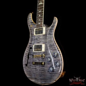 Paul Reed Smith PRS Wood Library Flame 10 Top McCarty 594 Semi-Hollow Brazilian Rosewood Fingerboard Faded Grey Black - Image 2