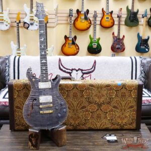 Paul Reed Smith PRS Wood Library Flame 10 Top McCarty 594 Semi-Hollow Brazilian Rosewood Fingerboard Faded Grey Black - Image 5