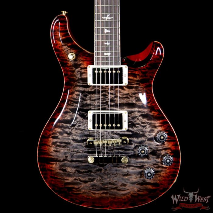 2018 PRS Wood Library Artist Package McCarty 594 Quilt Maple Top Brazilian Rosewood Board Charcoal Cherry Burst - Image 3