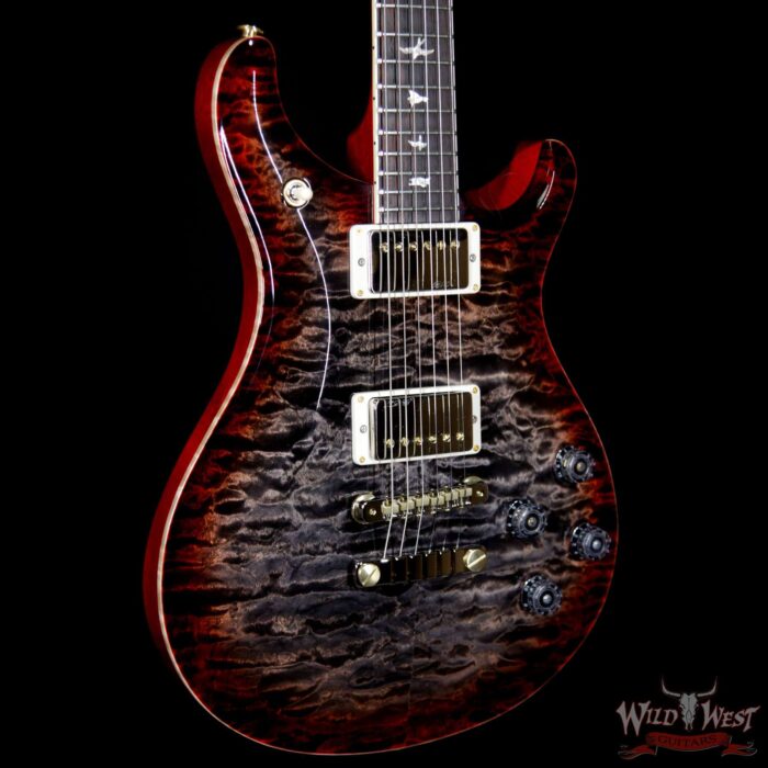 2018 PRS Wood Library Artist Package McCarty 594 Quilt Maple Top Brazilian Rosewood Board Charcoal Cherry Burst - Image 4