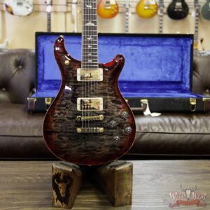 2018 PRS Wood Library Artist Package McCarty 594 Quilt Maple Top Brazilian Rosewood Board Charcoal Cherry Burst - Image 14