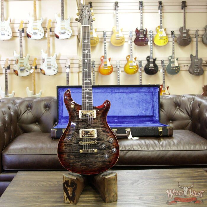 2018 PRS Wood Library Artist Package McCarty 594 Quilt Maple Top Brazilian Rosewood Board Charcoal Cherry Burst - Image 13