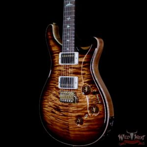 Paul Reed Smith Wood Library 10 Top Custom 24 Piezo P24 Flame Maple Neck Brazilian Rosewood Board Copperhead Smokeburst - Image 2