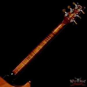 Paul Reed Smith Wood Library 10 Top Custom 24 Piezo P24 Flame Maple Neck Brazilian Rosewood Board Copperhead Smokeburst - Image 5