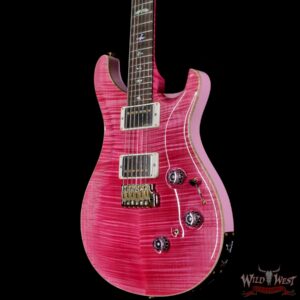 Paul Reed Smith Wood Library 10 Top Custom 24 Piezo P24 Stained Flame Maple Neck Brazilian Rosewood Board Bonnie Pink - Image 2