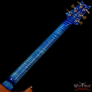 Paul Reed Smith Wood Library 10 Top Custom 24 Piezo P24 Flame Maple Neck Brazilian Rosewood Board River Blue - Image 5