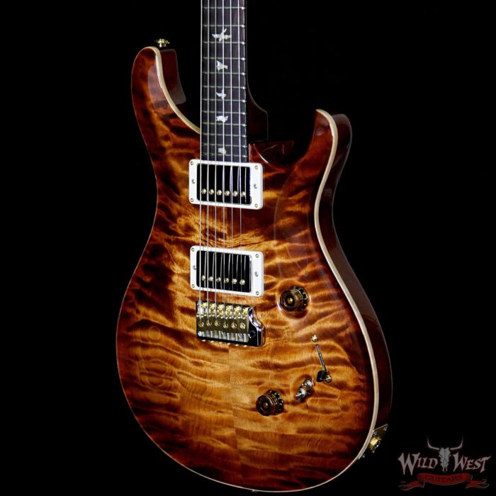 PRS Wood Library 10 Top Custom 24-08 Flame Maple Neck Brazilian Rosewood Fretboard Copperhead - Image 2