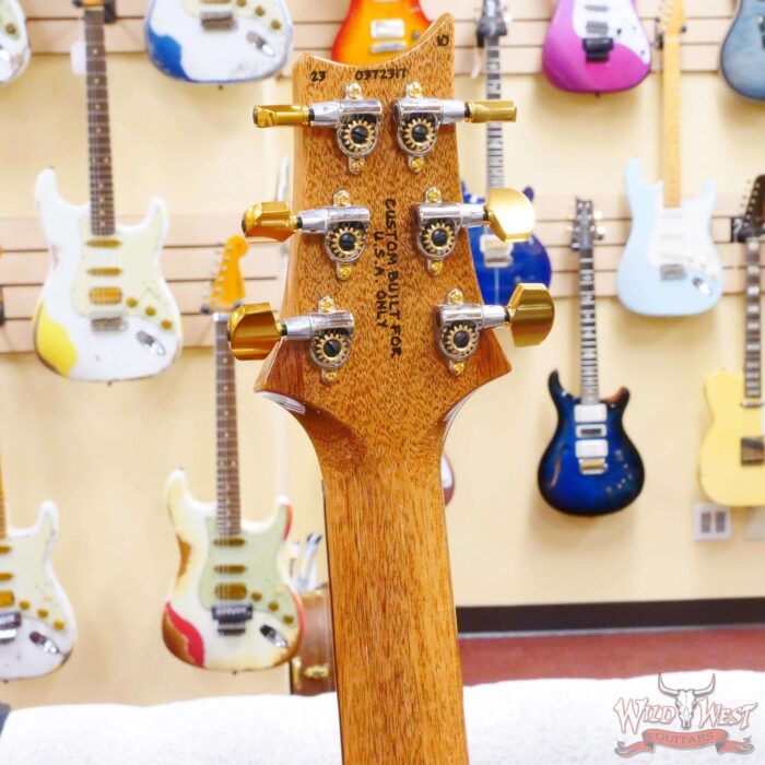 Paul Reed Smith PRS Wood Library 10 Top Quilt Custom 24 Brazilian Rosewood Fingerboard Blue Fade - Image 10