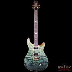 Paul Reed Smith PRS Wood Library 10 Top Quilt Custom 24 Brazilian Rosewood Fingerboard Trampas Green Fade - Image 3