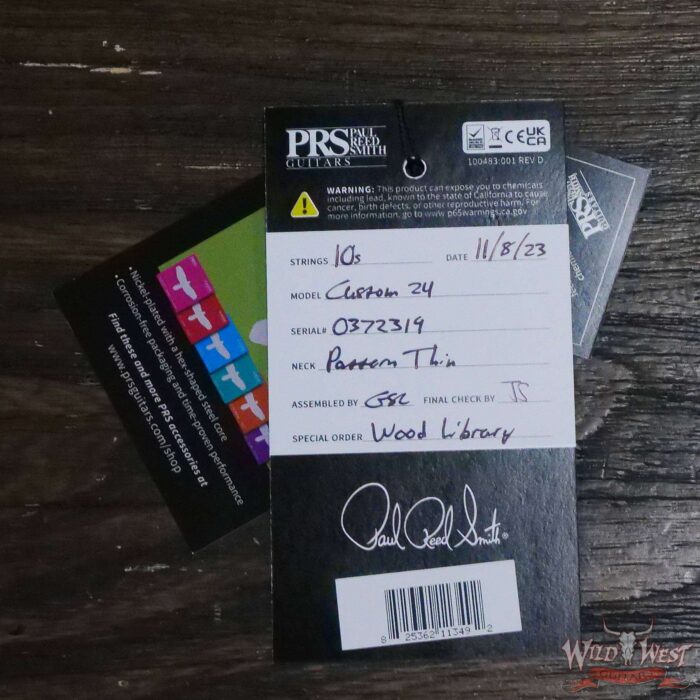Paul Reed Smith PRS Wood Library 10 Top Quilt Custom 24 Brazilian Rosewood Fingerboard Trampas Green Fade - Image 12