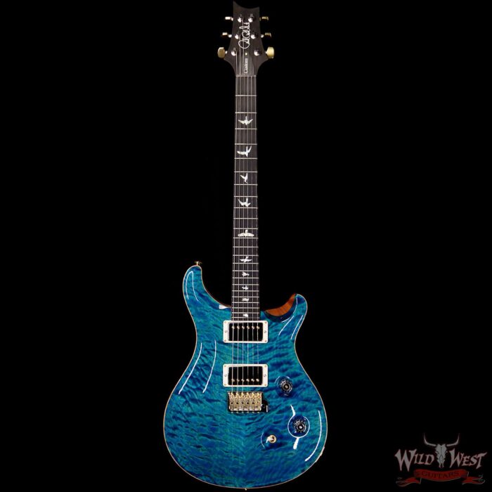 Paul Reed Smith PRS Wood Library 10 Top Custom 24 Quilt Maple Top Ebony Fingerboard Aquamarine - Image 4