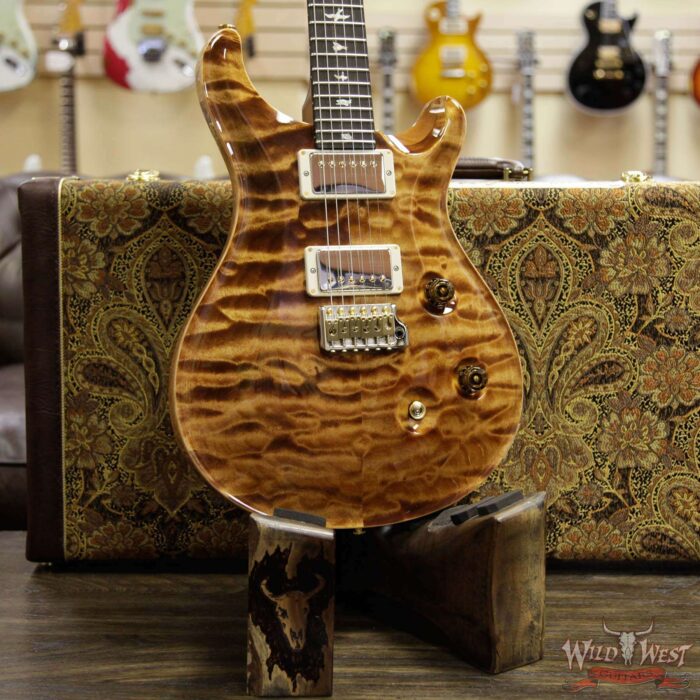 PRS Wood Library 10 Top Custom 24 Quilt Maple Top Ebony Fingerboard Copperhead - Image 12