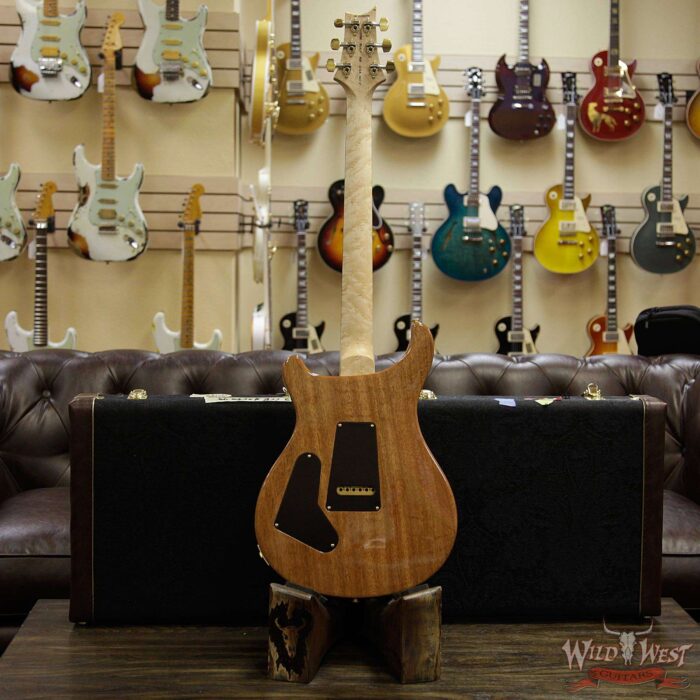 PRS Wood Library 10 Top Custom 24 Fatback Quilt Top Birdseye Neck Brazilian Rosewood Board Charcoal Cherry Burst - Image 14