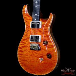 Paul Reed Smith PRS Wood Library 10 Top Custom 24 Quilt Maple Top Ebony Fingerboard Orange - Image 2