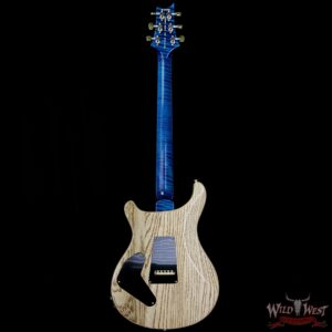 PRS Wood Library 10 Top Custom 24 Piezo Quilt Maple Top Flame Neck Brazilian Rosewood Fretboard Aquamarine - Image 6