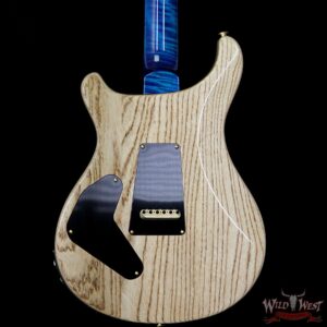 PRS Wood Library 10 Top Custom 24 Piezo Quilt Maple Top Flame Neck Brazilian Rosewood Fretboard Aquamarine - Image 7