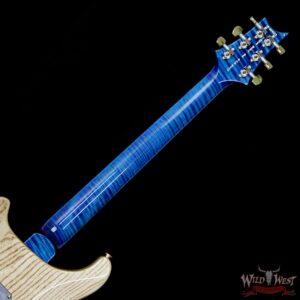 PRS Wood Library 10 Top Custom 24 Piezo Quilt Maple Top Flame Neck Brazilian Rosewood Fretboard Aquamarine - Image 12
