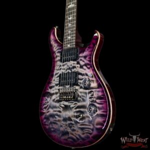 Paul Reed Smith PRS Wood Library 10 Top Custom 24-08 Quilted Maple Top Charcoal Purple Burst 7.55 lbs - Image 2