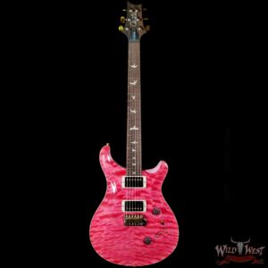 Paul Reed Smith Wood Library 10 Top Quilt Top Custom 24-08 Roasted Flame Maple Neck Brazilian Rosewood Board Bonnie Pink - Image 3