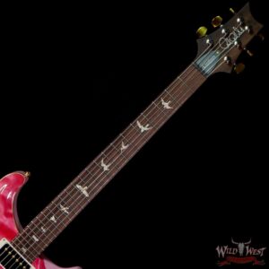 Paul Reed Smith Wood Library 10 Top Quilt Top Custom 24-08 Roasted Flame Maple Neck Brazilian Rosewood Board Bonnie Pink - Image 4