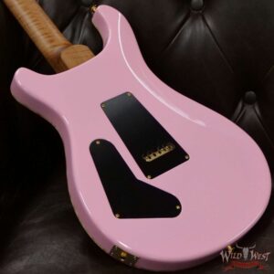 Paul Reed Smith Wood Library 10 Top Quilt Top Custom 24-08 Roasted Flame Maple Neck Brazilian Rosewood Board Bonnie Pink - Image 11