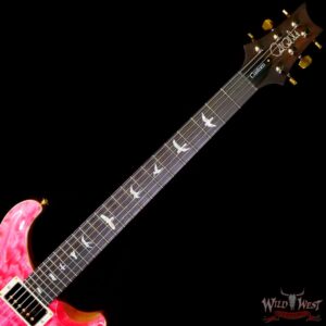 Paul Reed Smith PRS Wood Library 10 Top Quilt Maple Custom 24-08 Brazilian Rosewood Board Bonnie Pink - Image 4