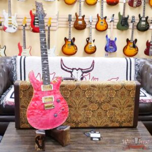 Paul Reed Smith PRS Wood Library 10 Top Quilt Maple Custom 24-08 Brazilian Rosewood Board Bonnie Pink - Image 6