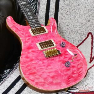 Paul Reed Smith PRS Wood Library 10 Top Quilt Maple Custom 24-08 Brazilian Rosewood Board Bonnie Pink - Image 8