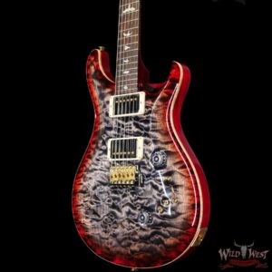Paul Reed Smith PRS Wood Library 10 Top Custom 24-08 1-Piece Quilt Top Brazilian Rosewood Fingerboard Charcoal Cherry Burst - Image 2