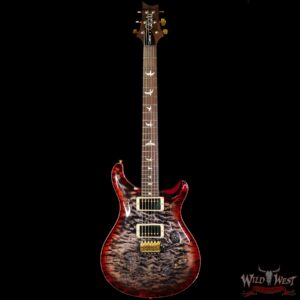 Paul Reed Smith PRS Wood Library 10 Top Custom 24-08 1-Piece Quilt Top Brazilian Rosewood Fingerboard Charcoal Cherry Burst - Image 3