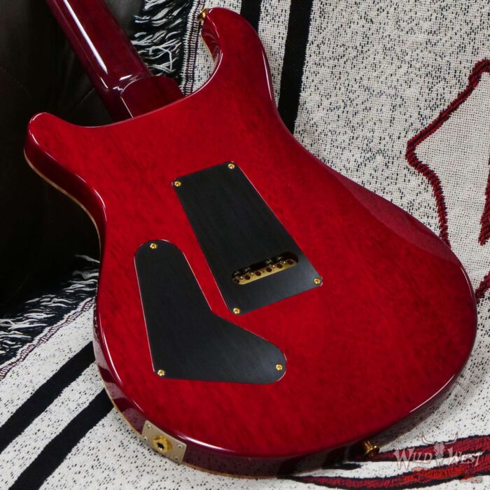 Paul Reed Smith PRS Wood Library 10 Top Custom 24-08 1-Piece Quilt Top Brazilian Rosewood Fingerboard Charcoal Cherry Burst - Image 10