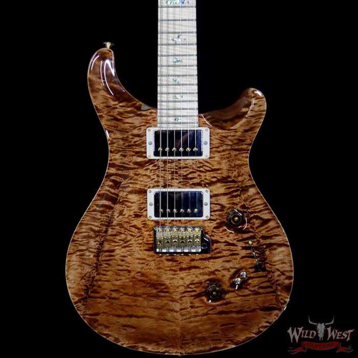 PRS Wood Library Quilted 10 Top Custom 24/08 Flame Maple Neck Flame Maple Fretboard Copperhead - Image 3