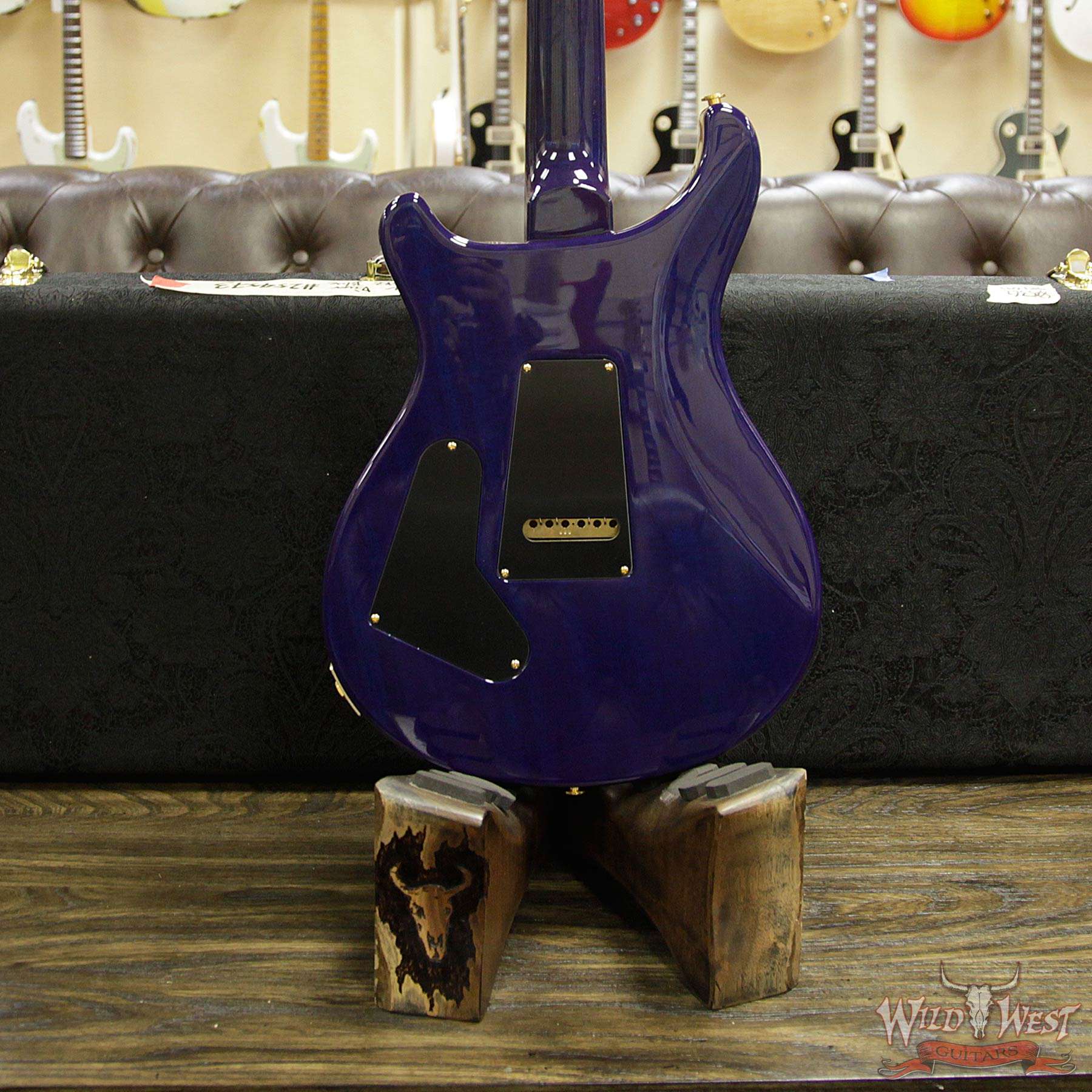 prs-wl-q10-cu2408-fmahbrz-riverblue-254573-d3__wwg.jpg PRS Wood Library 10 Top Custom 24/08 Quilt Top Flame Maple Neck Brazilian Rosewood Board Blue Wrapburst - Image 14