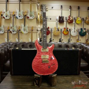 PRS Wood Library 10 Top Custom 24-08 Quilt Top Flame Maple Neck Brazilian Rosewood Board Bonnie Pink - Image 11