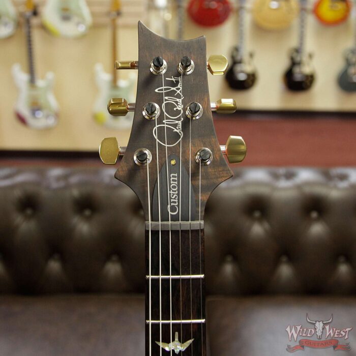 PRS Wood Library 10 Top Custom 24-08 Quilt Top Flame Maple Neck Brazilian Rosewood Board Bonnie Pink - Image 9