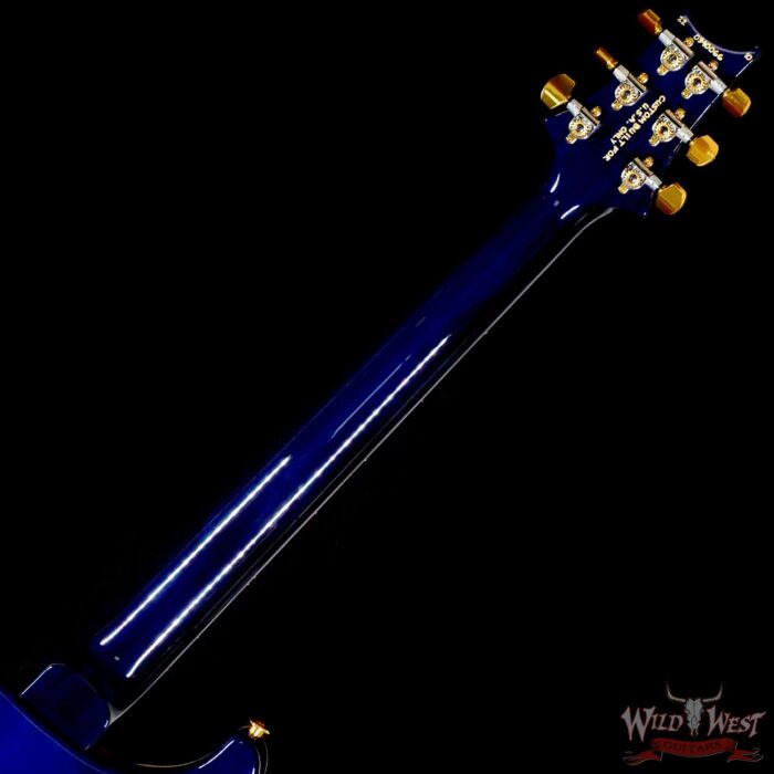 Paul Reed Smith PRS Wood Library 10 Top Quilt Maple Custom 24-08 Brazilian Rosewood Board Violet Blue Burst - Image 5