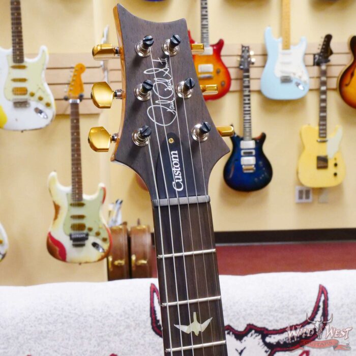 Paul Reed Smith PRS Wood Library 10 Top Quilt Custom 24 Brazilian Rosewood Fingerboard Yellow Tiger - Image 7
