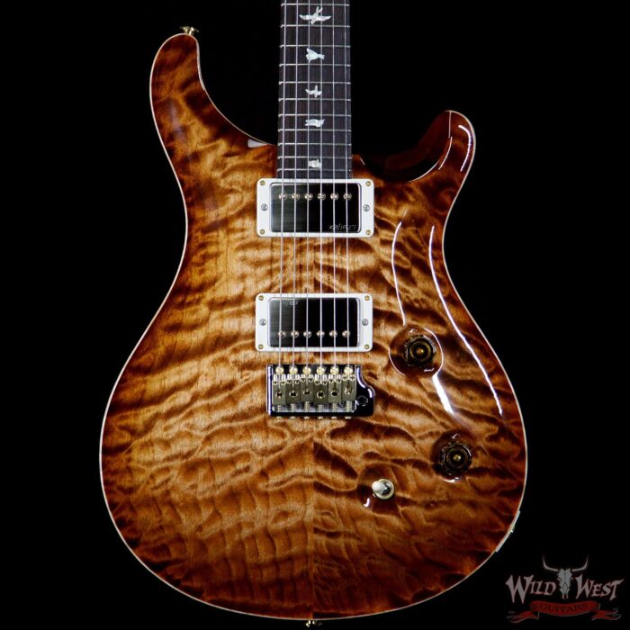 PRS Wood Library 10 Top Custom 24 Quilt Maple Top Brazilian Rosewood Fingerboard Copperhead Burst - Image 3